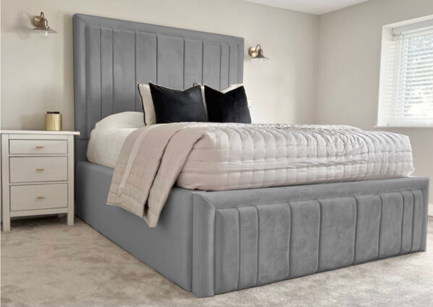 Knight Panel bed | Tall headboard Bed frame