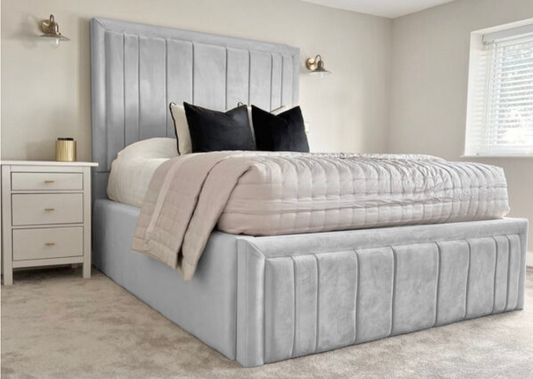 Knight Panel bed | Tall headboard Bed frame