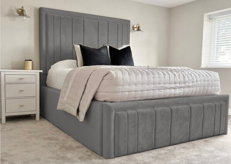 Knight Panel bed | Tall headboard Bed frame