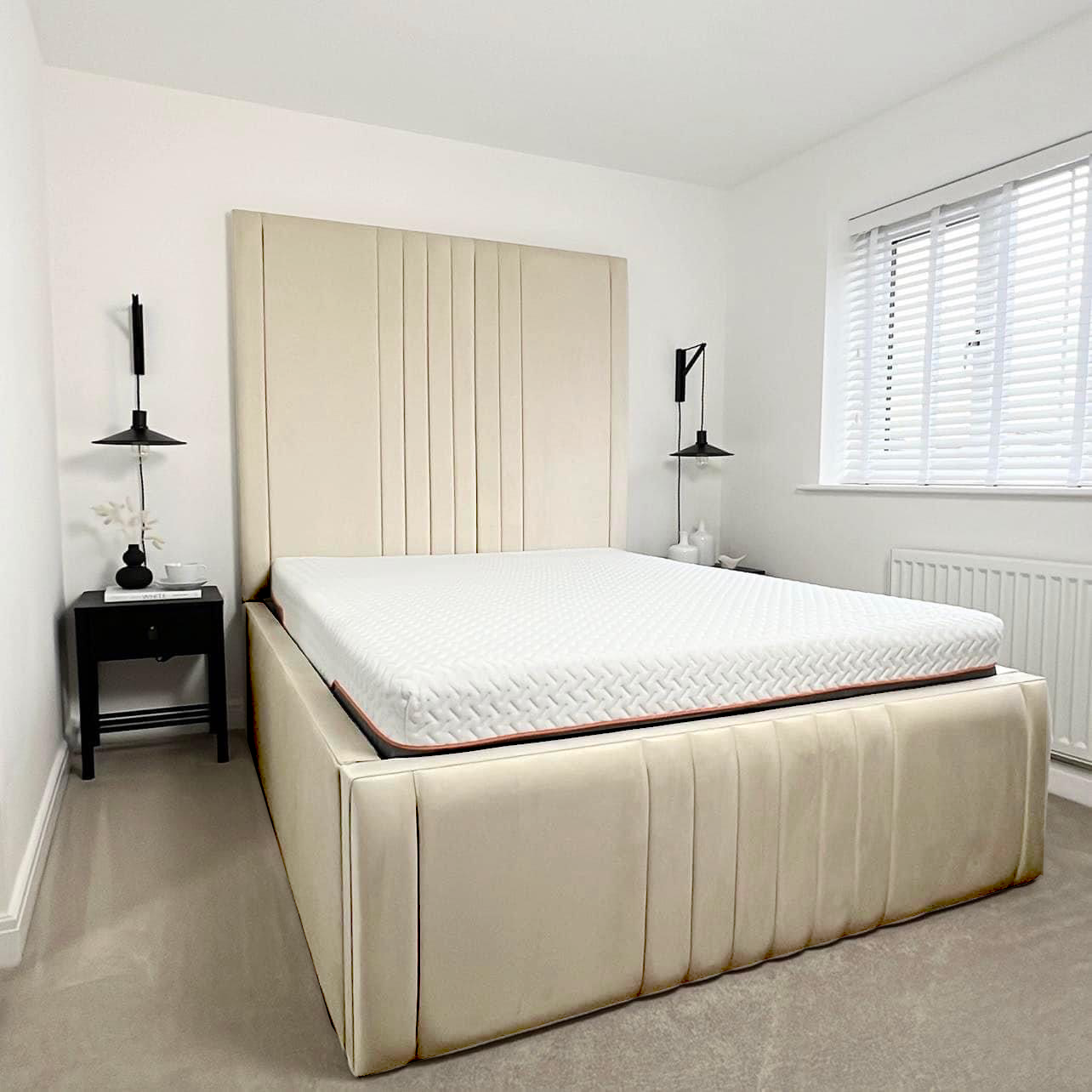 Allure Luxury Bed Frame | Tall Headboard Bed Frame