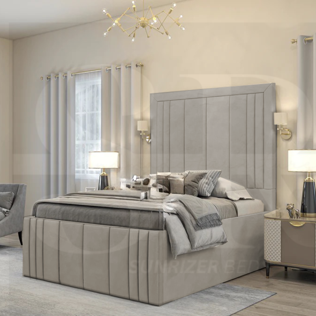 Lia Cross Multi panel Bed | Luxury Bed