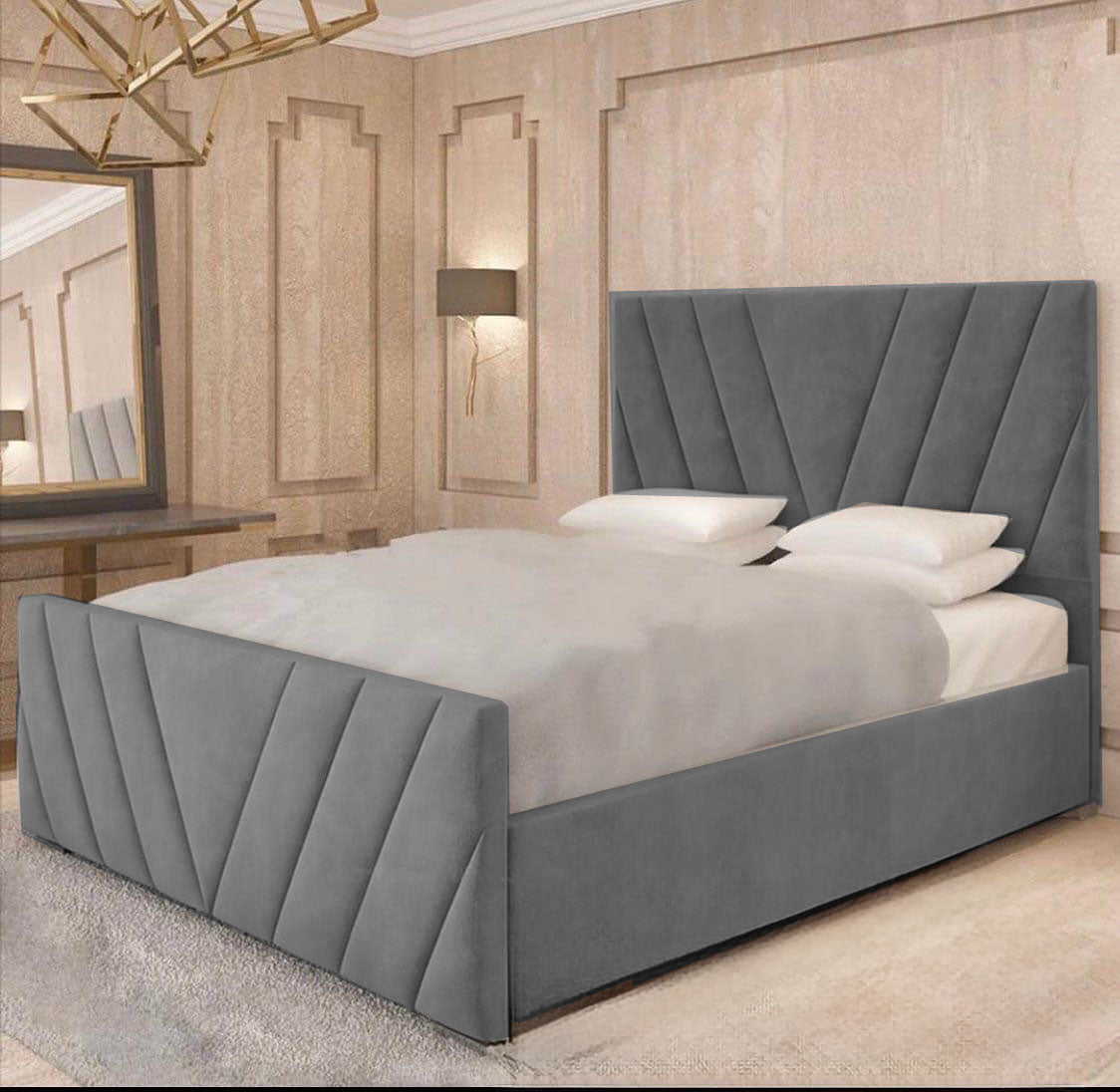 Sunrise V Panel Bed Frame | Bed Frame