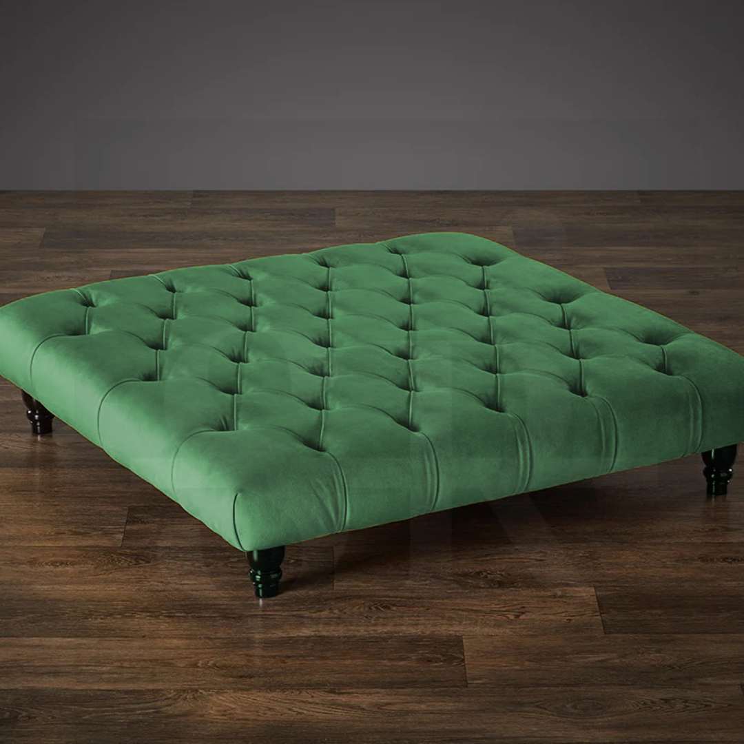 Dunelm Zoe Velvet Footstool