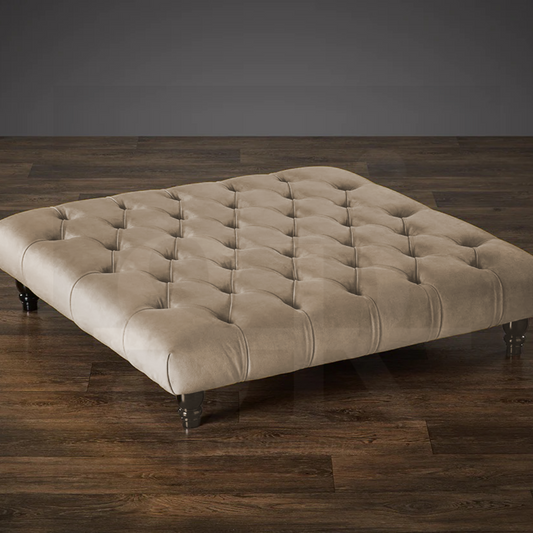 Dunelm Zoe Velvet Footstool