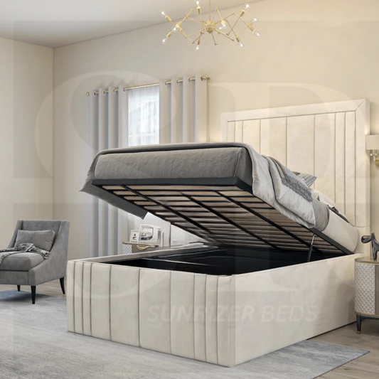 Lia Cross Multi panel Bed | Luxury Bed