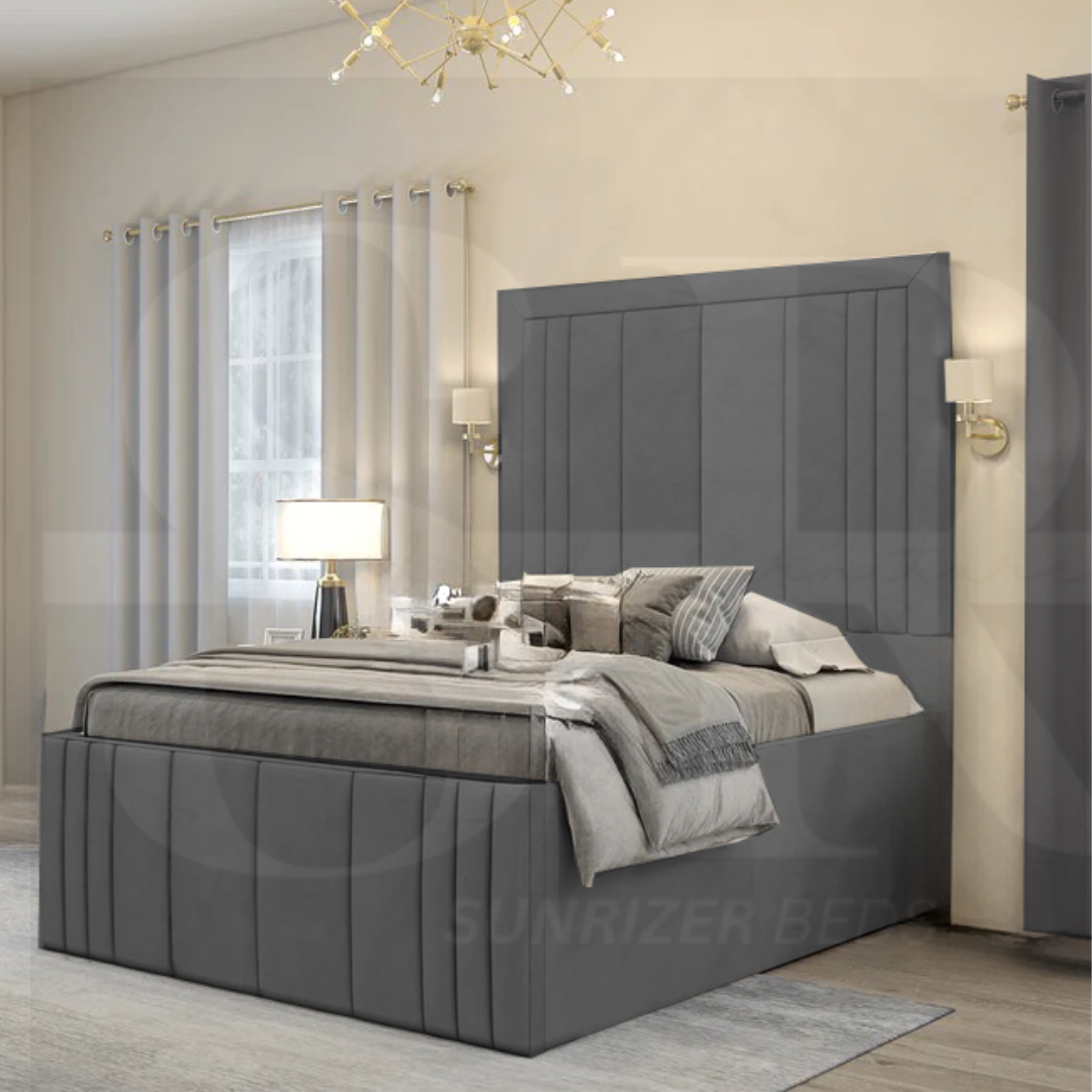 Lia Cross Multi panel Bed | Luxury Bed