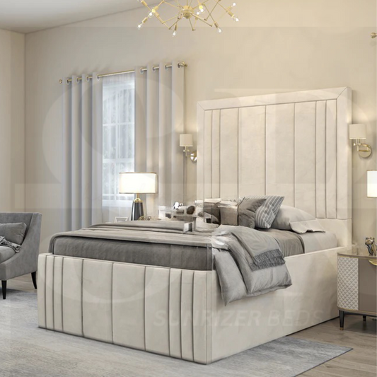 Lia Cross Multi panel Bed | Luxury Bed