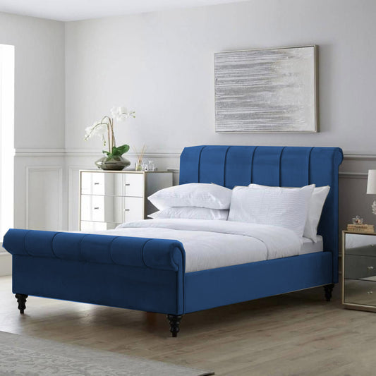 Amanda Scroll Panel sleigh Bed | Sleigh Bed Frame